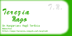 terezia mago business card